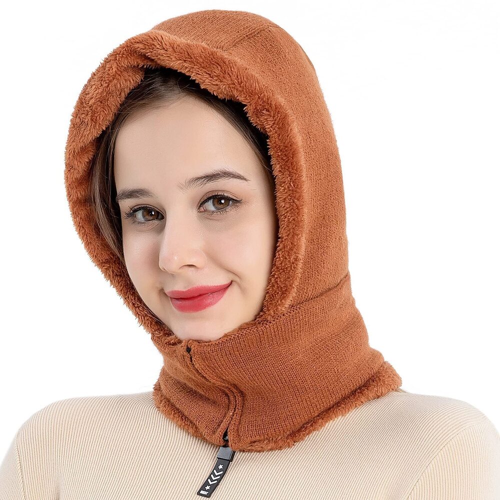 2565 Winter Knit Balaclavas Skull Beanie Hat One Piece Slouchy Fleece Face